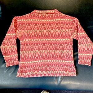 RARE VINTAGE Sz S/M Icelandic 100% wool Elan Pink Wool Sweater